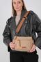 Nut - Tan Satin Women's Crossbody Bag Sp1229 - 6