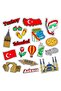 Turkey Themed Sticker Set – Istanbul, Ankara, Turkish Flag, Galata Tower & Travel Stickers - 4