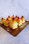 Ligna Melamine Wood Embossed 26 cm Pyramid Footed Cake Plate, Serving Plate, Presentation Plate - 5