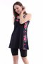 Women's Swimsuit with Tights and Dress, Built-In Chest Pad Sewn into the Underwear, Available in Micro Lycra Stretchy Swimsuit Fabric - 2
