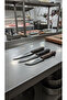 Professional 3-Piece Sacrificial Knife Set - Stainless Steel, 2.5mm Thickness - 5