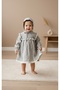 Baby Girl Linen Fabric Dress Set Vintage Model 3 Pieces Lora Hat, Panties, Dress Set - 2