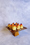 Ligna Melamine Wood Embossed 26 cm Pyramid Footed Cake Plate, Serving Plate, Presentation Plate - 3