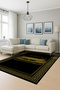 Mosso Black Themed Car Patterned Woven Base Modern Decorative Carpet Mosso2135 - 3