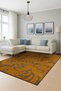 Mosso Beige Gray Themed Creative Floral Pattern Woven Base Modern Decorative Carpet Mosso2133 - 3