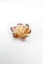 Flower Shaped Double Color Gold Women's Earrings |   Sf Bold Series - 4