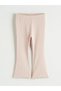 Lcw Baby Pink Baby Girl Leggings Pants with Elastic Waist 2 Pcs - 5