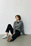 Anthracite Zippered Knit Sweater