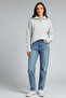 Gray Zippered Knitwear Sweater - 4