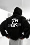 سويت شيرت I Am Broken مطبوع عليه قصة فضفاضة
