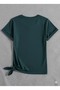 Unisex Green 3-Piece Butterfly Printed Crew Neck T-Shirt - 2