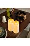 Ivory LED Pillar Candle, Flameless Flickering Flame, Battery Operated for Home Decor, 1pc -7.5x20cm - 2