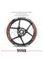 Cfmoto Nk250 Wheel Sticker Wheel Inner Lettering and Outer Stripe Set of 24 Stickers