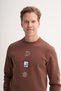 Vintage Regular Fit Soft Inside Sh Fleece-Lined 3 Thread Sweatshirt (25 Winter) - 3