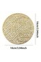 Star and Moon PVC Golden Foil Hollow Coasters Set of 06 Pcs - 6