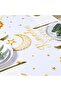 Ramadan Kareem & Eid Mubarak Table Runner - Islamic Crescent Moon and Stars Set of 01 - 5