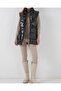 Women's Shiny Puffer Vest 5218 - Black - 7