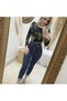 Women's High-Waist Buttoned Distressed Jeans, Stylish and Trendy Design - 3