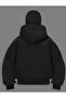Style Vers Balaclava Full Zip Hooded Mask Hooded Two-Piece Suit - 2