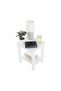 Bedside table, solid wood/white, FOSIL - 2