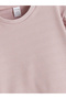 Lcw Baby Pink Crew Neck Basic Girls' Sweatshirt and Leggings - 4