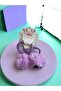 Kuromi Figured Pompom Rubber Buckle – Soft Plush Hair Accessory (1 Piece) - 2