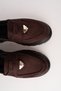 Elora Model Buckle Detailed Brown Suede Women's Loafer Casual Shoes - 7