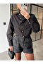 Baliksirti Kaşe Shorts Anthracite - 4