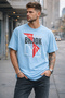 Brooklyn Printed Cotton Relaxed Fit Round Neck Unisex T-Shirt