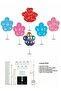 Balloon Stand 7-Piece 75cm Footed Transparent Balloon Decoration Stand - 6