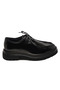 0624 Alviso Longo Genuine Leather Handmade Men's Black Open Casual Shoes - 2