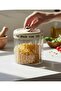 3 Pieces Vacuum Glass Jar Set 1400 ml 1100 ml 850 ml Snack Bowl Legumes Nuts Storage Set - 5