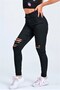 Black Ripped Detailed Skinny Jeans - 2
