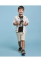 شورت بيج سادة للأولاد بخصر برباط - 2