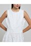 Lace Sleeveless Fit & Flare Dress With Round Neck - 6
