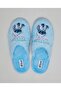 Women's Blue Stitch Appliqued Bedroom Slippers - 4