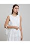 Lace Sleeveless Fit & Flare Dress With Round Neck - 2