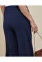 Solid Wide Leg Trousers With Button Closure - 6