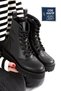 Black Thick Sole Very Light Boots Lace-Up Women's Boots Warpos
