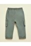Solid Cargo Pants With Drawstring Waist - 2