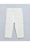 Solid Cargo Pants With Drawstring Waist - 2