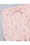 Girl's Peach Printed Top And Shorts Set - 5