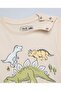 Dino Print T-Shirt With Crew Neck And Short Sleeves - 4