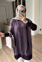 Silk Cupra Mercerized Tunic - Plum