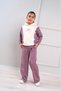 Girl's Heart Patterned 2-Piece Set Comfortable Fit Cotton Fabric - 3
