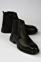 Men's Genuine Leather Boots with Fur Inside Chelsea Boreas Black