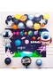 Luxury Space Themed Balloon Chain with Brandal and Rocket Astronaut Balloons Birthday Party Set Decoration - 2