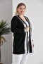 Women's Plus Size Gray Detail Cardigan - 2