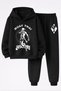 Muay Thai Sports Printed 3-Ply Quality Sweatshirt and Trackpants Children's Top and Bottom Set
