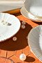 Aura Gold 4-Piece 12 cm Cream Porcelain Jam/Turkish Delight Bowl Set (4 pieces) - 2
